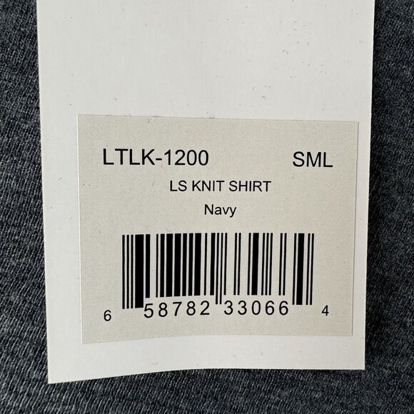 Level Ten Men's Long Sleeve Crew Neck Pullover Knit Shirt Gray Navy Small NWT - Picture 13 of 13